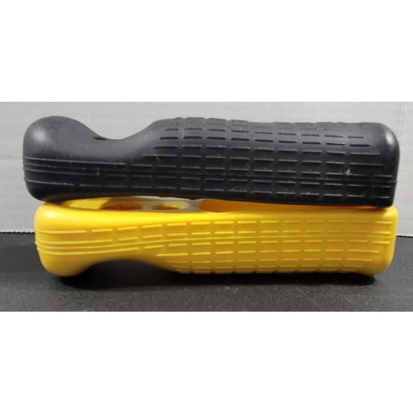 Nintendo Wii Silicone Remote Holder Bundle of Two (2). One Black and One Yellow - Picture 3 of 4